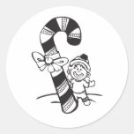 Candy Cane Girl Sticker