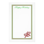 Candy Cane Hearts Stationery