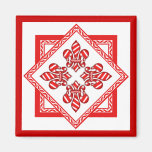 Candy Cane Holiday Fleur de lis (2) magnet