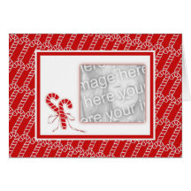 Candy Cane Photo Card