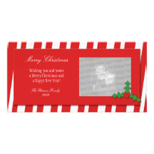 Candy Cane Photo Card