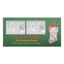 Candy Cane Photo Card