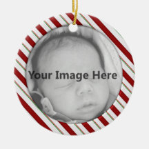 Candy Cane Photo Template Ornament