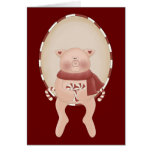 Candy Cane Pig Cards