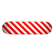 Candy Cane Skate Board Deck