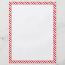 Candy Cane Stationary Custom Flyer