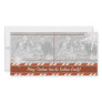 Candy Cane Stripe Snowflake Border Family Photo Card