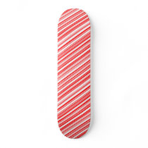 Candy Cane Striped Christmas sk8 Skateboard Deck
