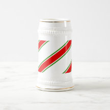 Candy cane striped pattern mugs