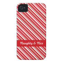 Candy Cane Stripes iPhone 4 Case