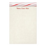 Candy Cane Stripes Stationery Design
