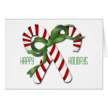 Candy Canes Christmas Card