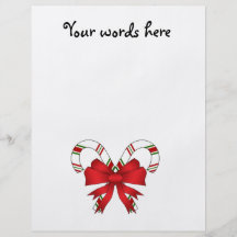 Candy canes with red ribbon custom flyer
