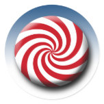 Candy Christmas Package Stickers