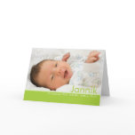 Candy Colours Geburtskarte - Baby Announcement Greeting Cards