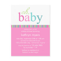 Candy Colours Pink • Baby Shower Invitation