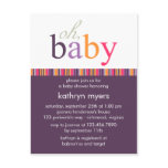 Candy Colours Purple • Baby Shower Invitation
