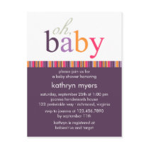 Candy Colours Purple • Baby Shower Invitation