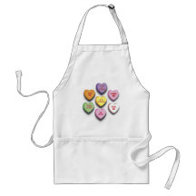 Candy Conversation Hearts Gifts and Apparel Apron