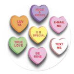 Candy Conversation Hearts Gifts and Apparel stickers