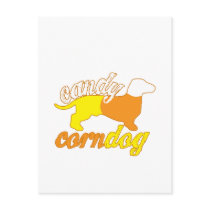 Candy Corn Dog Postcard