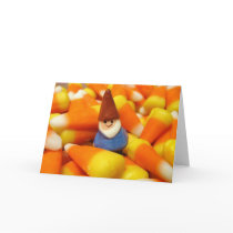 Candy Corn Gnome Greeting Card