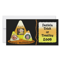 Candy Corn Halloween Custom Photo Card