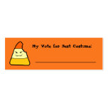 Candy Corn Halloween Games Voting Card Business Card Template