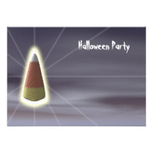 Candy Corn - Halloween Party Invitation