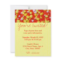 Candy Corn Invitation