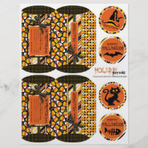 Candy Corn Mini Puff Box Flyer Design