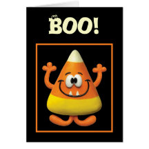 Candy Corn Monster Greeting Cards