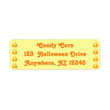 Candy Corn Return Address Label