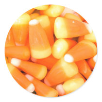 Candy Corn Round Stickers