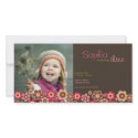 Candy Daisies Pattern Birthday Invite Photo Card photo cards