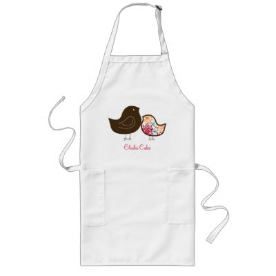 Candy Damask Chicks Colourful Custom Gift Apron by fat_fa_tin