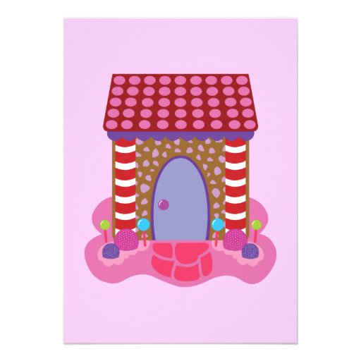 Candy Gingerbread House Announcements