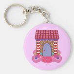 Candy Gingerbread House Keychains