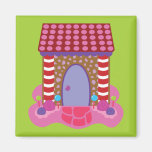 Candy Gingerbread House Refrigerator Magnets