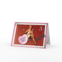 Candy Heart KissMe! Kitsch Bitsch Valentine Card