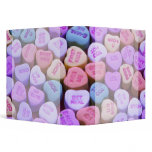 Candy Heart Messages Set Vinyl Binders