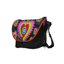 Candy Hearts Rickshaw Messenger Bag