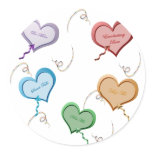 Candy Hearts Valentine Stickers