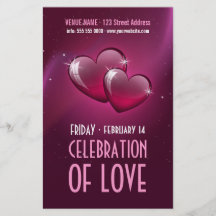 Candy Hearts - Valentine's Day party flyer