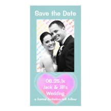 Candy Hearts WEDDING Save The Date Photo Greeting Card