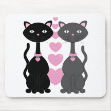 Candy Kitty in Love Mouse Mat