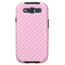 Candy Pink Diagonal Striped Pattern. Samsung Galaxy SIII Covers