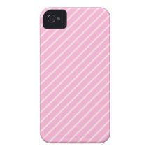 Candy Pink Diagonal Striped Pattern. Case-Mate iPhone 4 Case