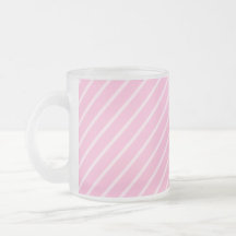 Candy Pink Diagonal Striped Pattern. Mugs