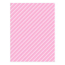 Candy Pink Diagonal Striped Pattern. Post Cards